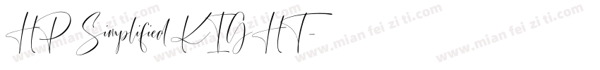 HP Simplified KIGHT字体转换